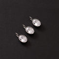 S925 Silver Zircon Drop Oval Pendant for Permanent Jewelry Making Charms