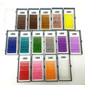 Wholesale Bulk Faux Mink Trays False Individual Matte Black Eyelash Extension Private Label Glitter Lash