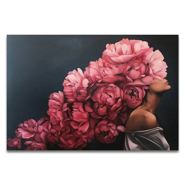 CHENISTORY DZ3054 Wholesale DIY Oil Painting Paint by Number Customized Flower Girl  Wall Art Canvas Painting for Living Room