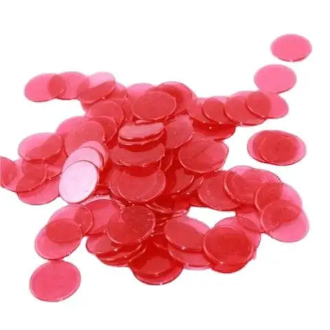 Wholesale 19mm Counting Coin Chips 400pcs Set Transparent Plastic Bingo Game Accessories
