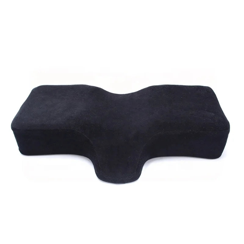 High Quality WJ-1050 Salon Custom Private Label Bamboo Fiber Lash Extension Contour Memory Foam Lash Pillow Cervical Support Bed