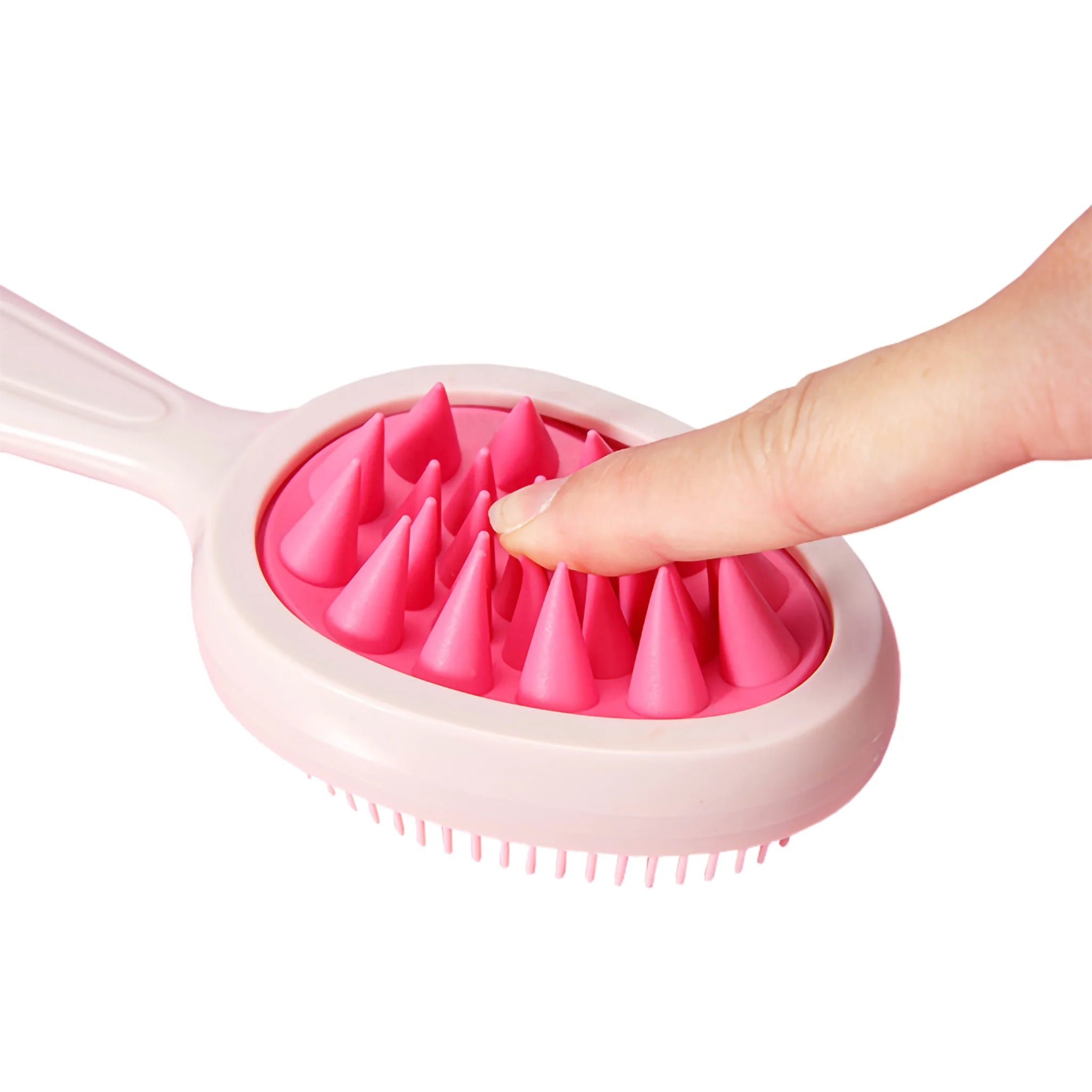 Double-sided Silicone Brush Broken Hair Straightener Brush Cleaning Brush Comb Custom Logo