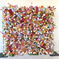 Artificial Flowers Wedding Decor Flower Panel Roll up Cloth Back Artificial Fabric Large Flower Wall Backdrop for Events