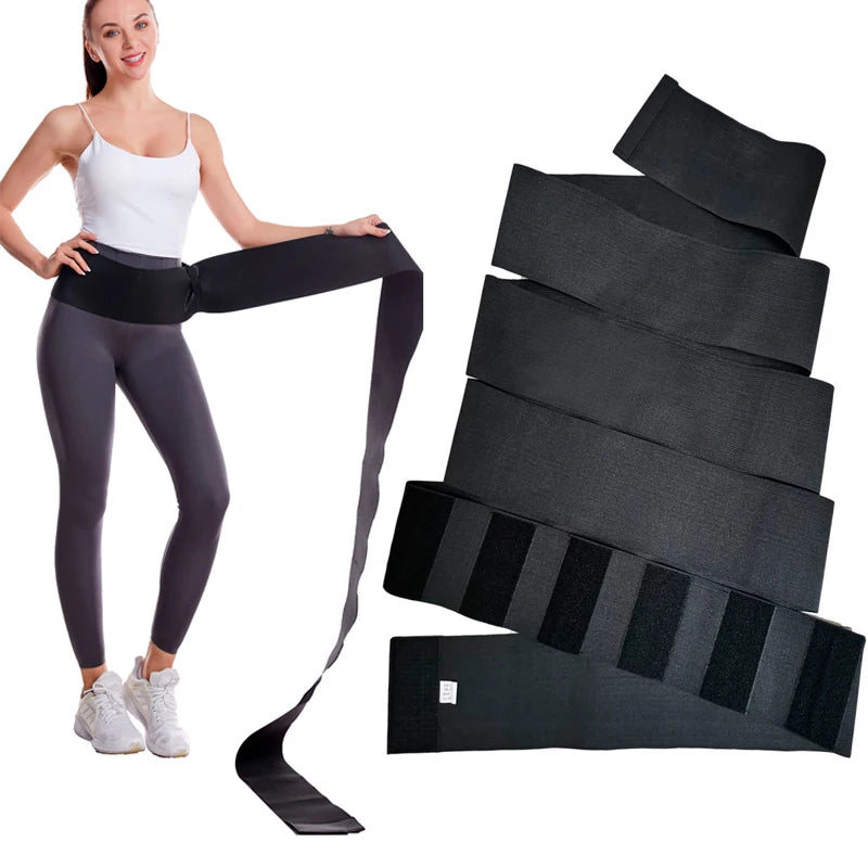 Factory 13cm Width Spandex Polyester for Closure Bandage Elastic Waist Trainer Body Shaper Tummy Trimmer Wrap for Women