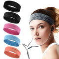 Silicone Breathable Sweatproof Headbands for Outdoor Sports Anti-Slip Fitness Running Yoga Scarves Sweat Absorbing Headbands for