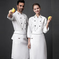 Factory logo Custom Men Women Unisex Kitchen Catering Long Sleeve Restaurant Cooking Cafe Chef Jacket Cook Uniform Chef Coat