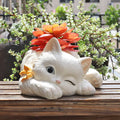 P143 Home Garden Desktop Balcony Decor Gift Cute Mini Cat Flower Pot Small Cartoon Planter Succulent Plants Bonsai Cactus Pot