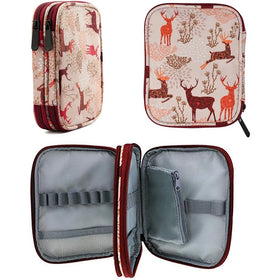 Crochet Hook Case Empty Zipper Bags Organizer Portable Travel Crochet Storage Bag for Various Crochet & Knitting Tools