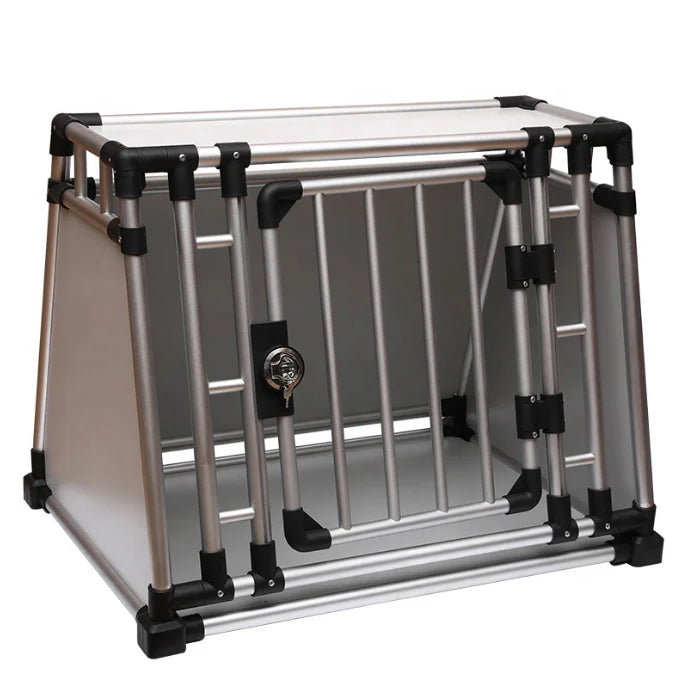 Luxury  XXL Heavy Duty Aviation Aluminum Dog Crate Dog Transport Box