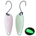 Newbility Hot Sale UV Luminous Printed Copper 3cm 3g Fishing Spoon Lure for Freshwater & Saltwater Trout
