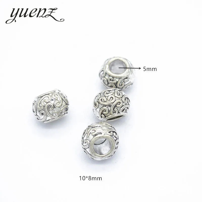 Tibetan Silver Metal Beads Fit for European Charm Bracelet Jewelry Making DIY Jewelry Findings Handmade R85