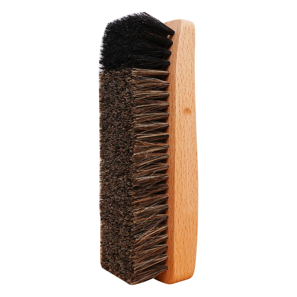 New Factory-Supplied Sneaker Shoe Brush Wood Handle with Horse Hair for Effective Home Cleaning