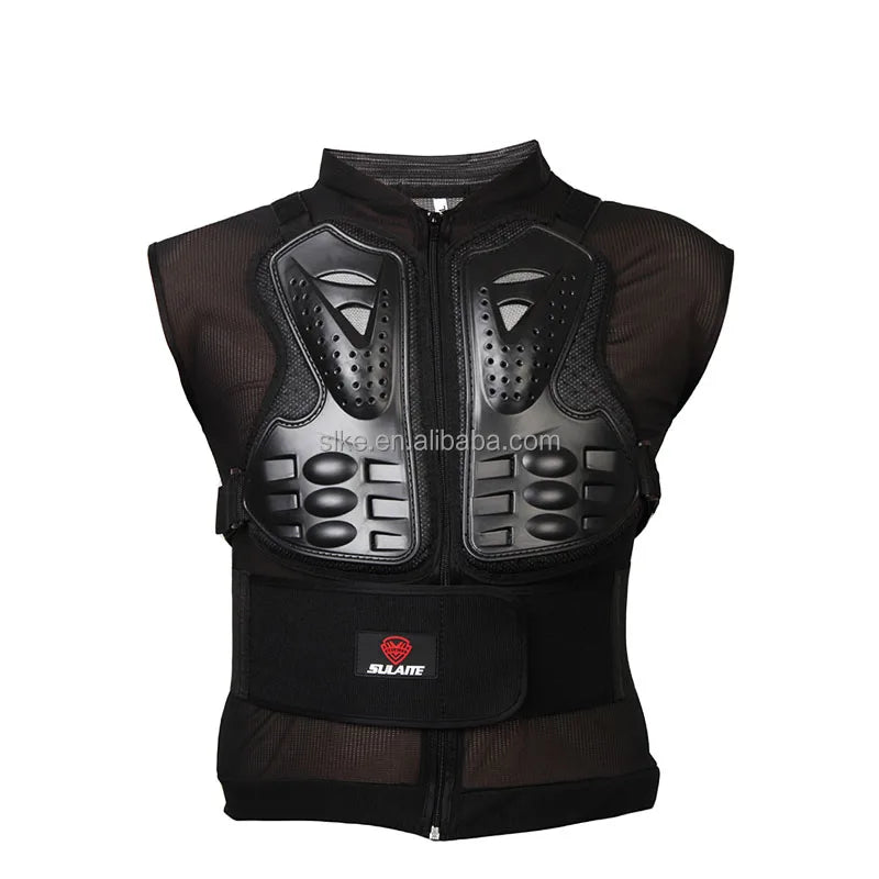Motorcycle Hard Shell Protective Jacket for Motocross Riding-Back & Chest Body Armor