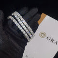 Fine Jewelry Necklace Necklace Moissanite Diamond Tennis Chain 3mm Custom Iced Out VVS Women Wholesale