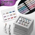 JTING Nail Supplies Free Custom Design 12colors Esmalte Reflective Vernis Gel OEM Disco Diamond Glitter Flash Gel Nail Polish