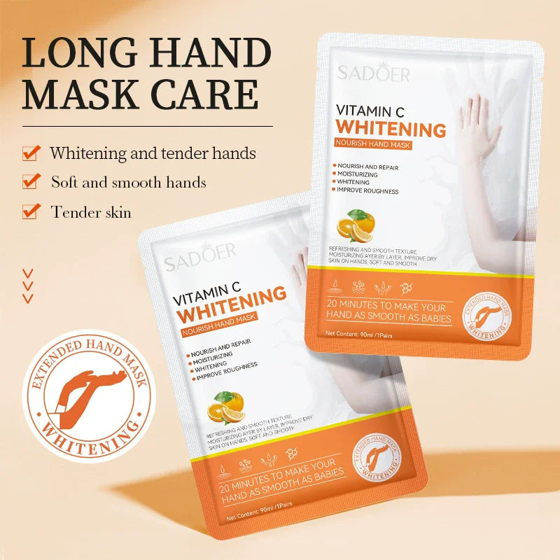 Organic Hand Mask Hydrating Film Gloves SDAOER Private Label Wholesale Hand Care Beauty Products Customizable OEM ODM