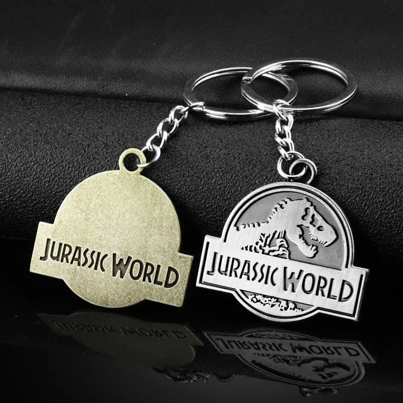 Movie Gift Jurassic Dinosaur Key Chain Retro Metal Dinosaur Pendant Student Bag Pendant Advertising Gift