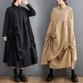 Wholesale 2026 Autumn New Long Sleeves Long Loose Large Lace Design Sense Small Art Retro Women's Dress