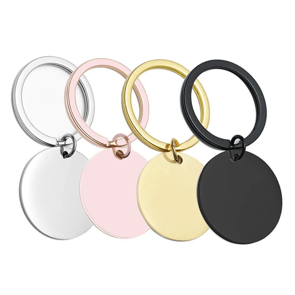Hot-Selling Military Brand Stainless Steel Key Chain Personalized Multi-Color Laser Engraved LOG Cross-Border Gift