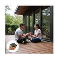 Modern Style Outdoor Engineered WPC Decking Weather-Resistant Wood Plastic Traditional Square for Swimming Pools & Gardens