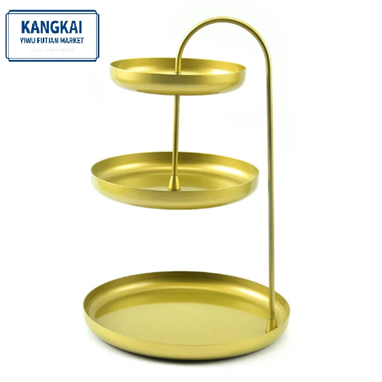OEM Stainless Steel Three-Layer Cake Stands Baking Supplier's Wedding Cake Tool