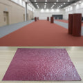 Needle Punch Exhibition Carpet with Plastic Covering | Non-Woven Event Carpet| Anti-Slip Floor Covering for Trade Show & Party