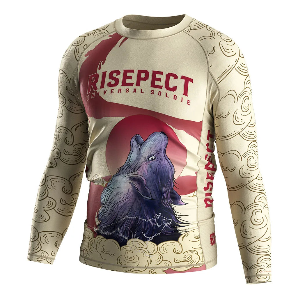 Universal Soldier Pattern Anti-chafing  Jiu Jitsu No Gi Training Grappling Workout Wholesale Men's Compression Shirts Rash Guard