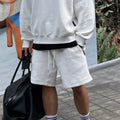 Trendy Men's Loose Running Sports Shorts Men's Summer Sports Fitness Breathable Pants Five-point Pants