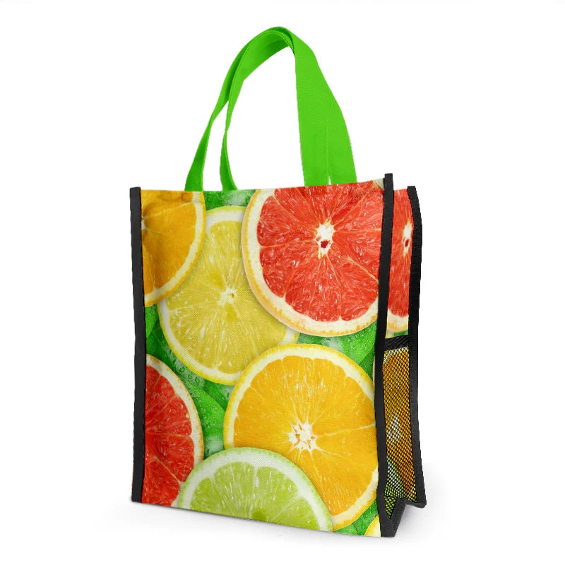 Women's Casual Tote Handbag Multi-Purpose Canvas Carry Bag with Custom Printing Fashion Open Handle for Students School Use