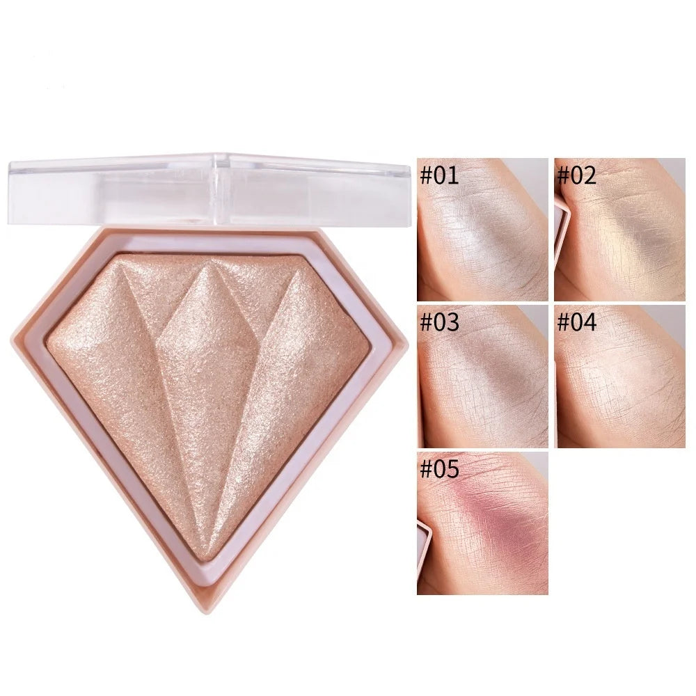 Wholesale Mineral Highlighter Powder Shimmer Brightening Glitter Eye Shadow Face Makeup Pressed Powder