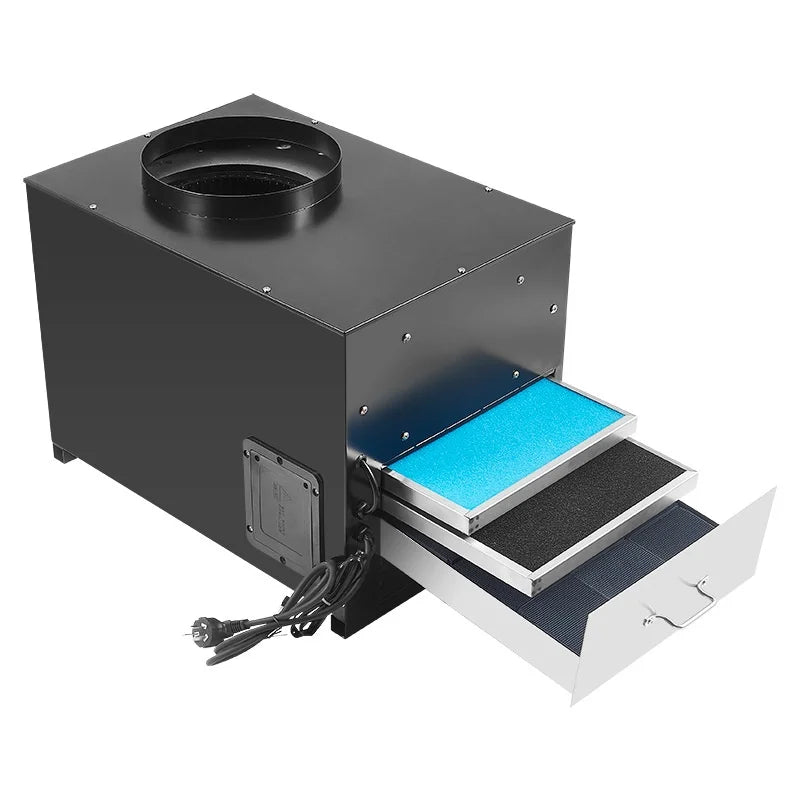 New Split-Type Oil Fume Filter Smokeless Grilling Hot Pot Integrated Equipment Activated Carbon Purifier 1 Year Warranty Sheet