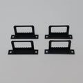 8x42x18mm Conceal Double-hole Sawtooth Square Iron Metal Plain Black-oxide Photo Album Picture Frame Hanger Wall Hook Box