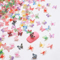 Colorful Plastic Craft Tiny Butterflies Miniatures Landscape Decor Mini Butterflies Figurines Fashion Doll DIY Craft