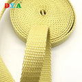Yellow Aramid Fiber Strap Anti Flame Retardant Tape Fire Proof Webbing for Fire Blanket Welding Blanket Umbrella Industry