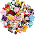 60pcs Random Assorted Styles Embroidered Patches Sew on Patches Applique for Clothes Dress Hat Jeans