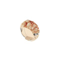 Clear Resin Rings Jewelry Women Dry Rose Flower Acrylic Finger Ring Transparent