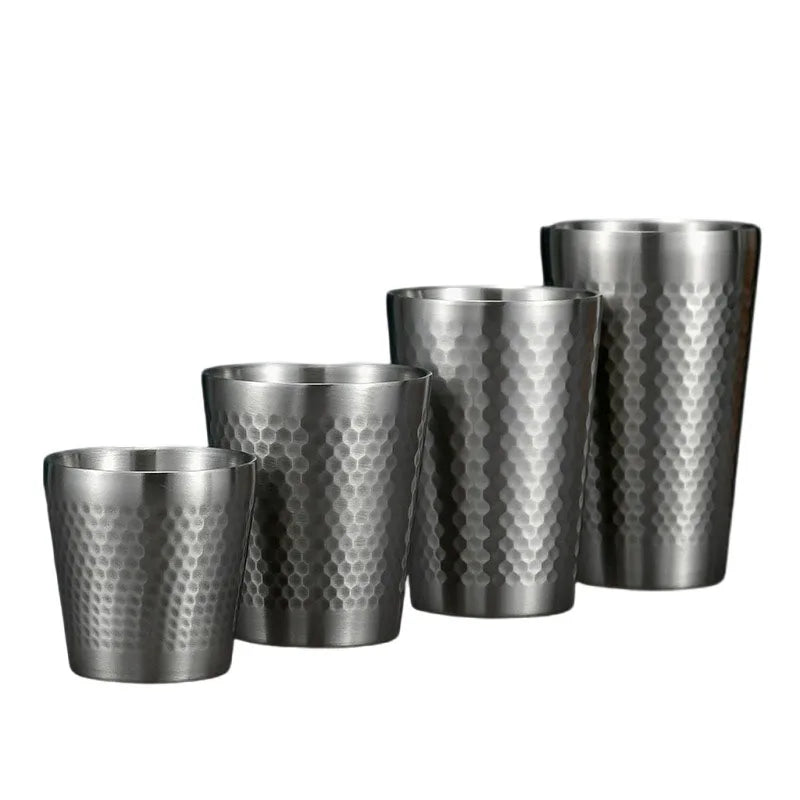 Wholesale Double Wall Insulated Tumbler Mug Anti-Fall Cold Water Drinks Juice Cup Metal Beer Mug