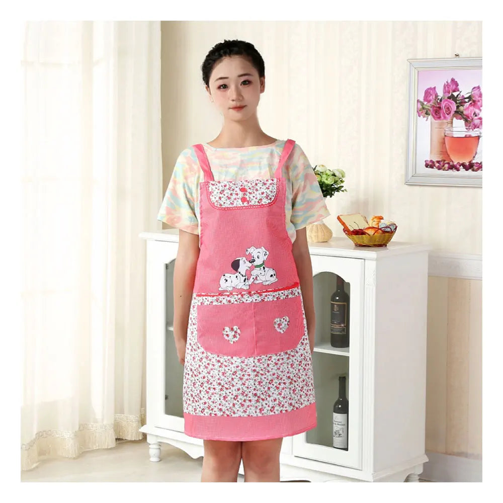 Wholesale Custom Digital Printing Polyester Waist Sleeveless Apron for Ladies SANITARY Use Hebei Origin