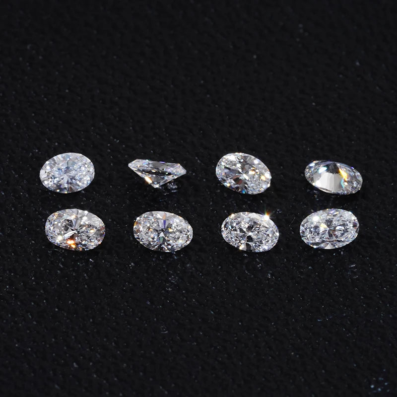 Starsgem Melee Oval Cut Wholesale Price HPHT CVD DiamondsTrapezoid Cut  DEF VS Lab Grown Diamond  Loose Gemstone