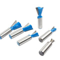 6pcs 12mm Shank 1/2 Dovetail Joint Router Bits Set 14 Degree Woodworking Engraving Bit Milling Cutter for Wood