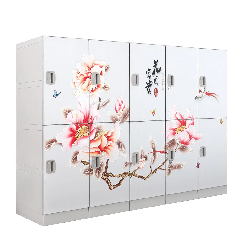 Lovely Kids ABS Plastic Locker Closet Wardrobe Cabinet Design for Sports Use