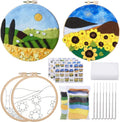 2D Needle Felting Kit DIY Embroidery and Painting Supplies Home Decorating Ornament Novelty Gift for Creative Expression
