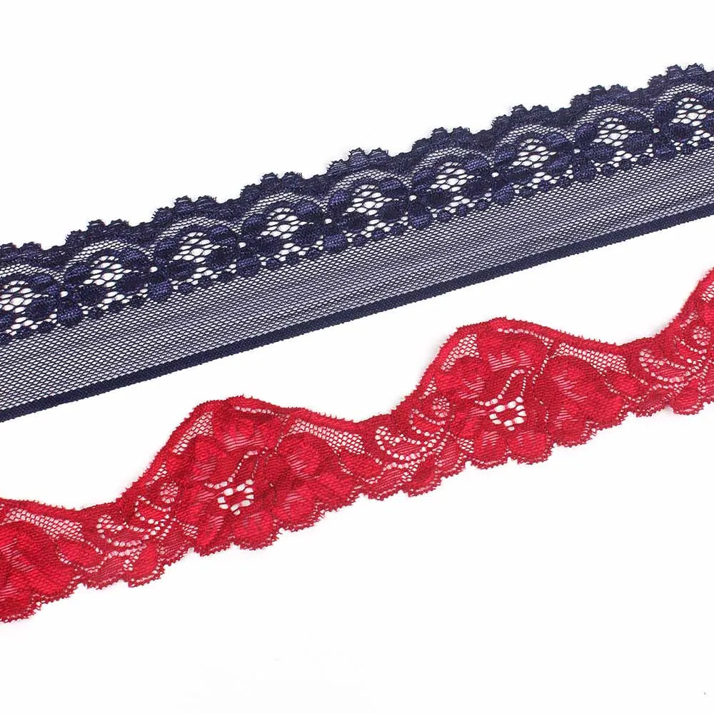 XYX Custom Pattern 5Cm Stretch Lace Nylon Spandex Elastic Sewing Underwear Stretch Lace Trim