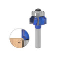 8mm Shank 4 Carbide Blades Wood Corner Round Router Bits R1 R2 R3 Milling Cutter for Woodworking Machine Carpentry Cutting Tools