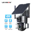 LS VISION Indoor Cameras PTZ Camera 4K Dual Lens Home Security WIFI Solar Camera