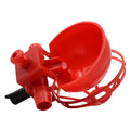 New Design Chicken Drinker Bowl Red Plastic Poultry Water Drinking Cup for Livestock