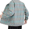 2025 Spring Autumn Ethnic Aztec Printed Long Sleeve Outwear Chaquetas Para Hombres Jean Denim Jackets Men