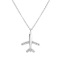 Sterling Silver Necklace Female Clavicle Chain 2022 New 925 Silver Small Aircraft Shape Pendant Niche Design Sense