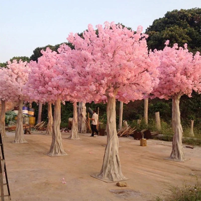Cheap Weeding Life Size PVC Artificial Indoor Cherry Blossom Flower Trees for Decoration