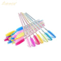 Lashestar Mascara Wands with Tube Lashes Colorful Mini Lash Wand Key Chain Black and Gold Lash Cleaner Wand